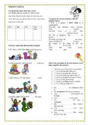 English Worksheet: Present Simple