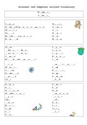 Internet / Computer related vocabulary