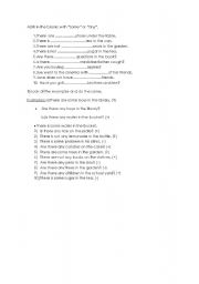 English worksheet: some/any