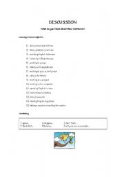 English Worksheet: Best ways to learn English