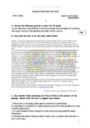 English Worksheet: the internet