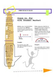 English Worksheet: Common Mistakes 2 : Since vs For