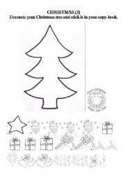 English worksheet: christmas activities