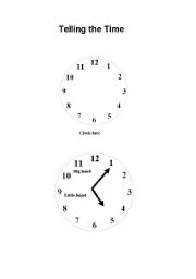 English worksheet: Telling the time part two
