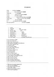 English Worksheet: be going to