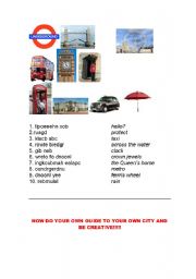 English Worksheet: English tourist guide to London