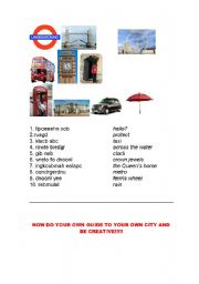 English tourist guide to London