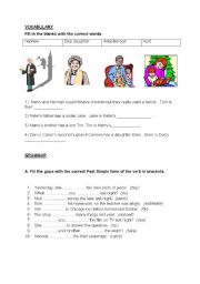 English worksheet: GRAMMAR