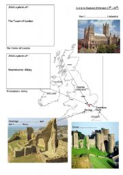 English Worksheet: a trip to england