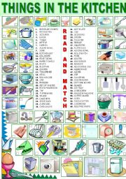 Household Items Pictionary - ESL worksheet by serkanserkan