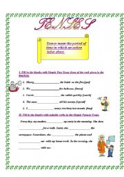 English worksheet:  Tenses,a quick go through...