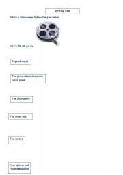 English worksheet: A film Review 