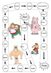 English Worksheet: Comparative