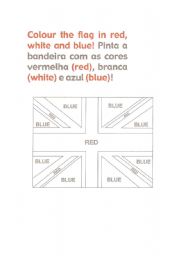 English worksheet: union jack