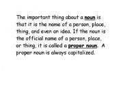 English worksheet: The Important Thinga About a Noun