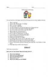 English Worksheet: Bully