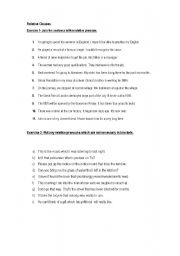 English Worksheet: Relative clauses- join the sentences