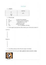 English worksheet: past simple