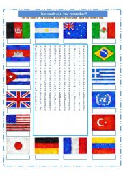 FLAGS WORDSEARCH!