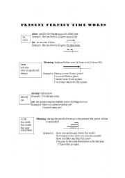 English Worksheet: Present Perfect Time Words