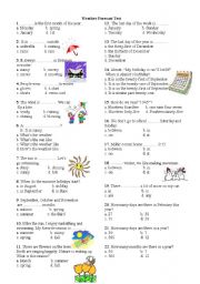 English Worksheet: Weather