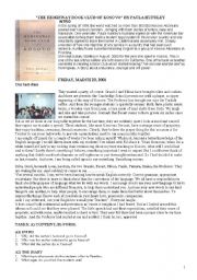 English Worksheet: THE HEMINWAY BOOK CLUB OF KOSOVO BY PAULA HUNTLEY