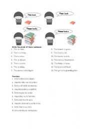 English worksheet: Demonstratives