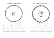 English worksheet: Word circles. 4 pages