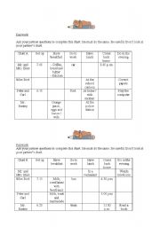 English worksheet: simple present 