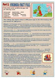 English Worksheet: VIKINGS - Amazing history guide. Prt 2