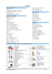 English Worksheet: Greetings