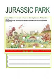 English Worksheet: JURASSIC PARK