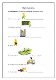 English worksheet: Daily Activities - Simpsons