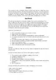 English Worksheet: Brazilian Folklore