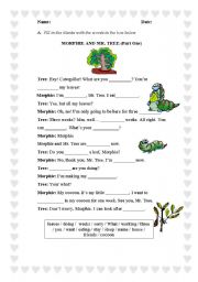 English Worksheet: Merphie and Mr. Tree  (Part One)