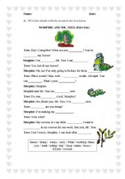 English worksheet: Merphie and Mr. Tree  (Part One)