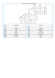 English Worksheet: weather and seasons 1