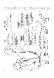 English Worksheet: MULTINATIONAL COMPANIES