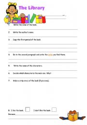 English Worksheet: The English Library