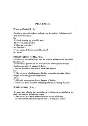 English Worksheet: speaking lesson plan