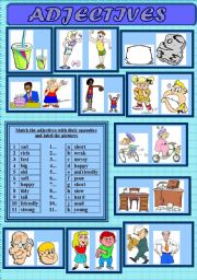 English Worksheet: ADJECTIVES