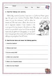 English Worksheet: 