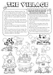 English Worksheet: The Ant Village