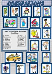 English Worksheet: OCCUPATIONS