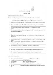 English Worksheet: so and such exercises