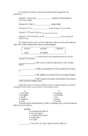 English Worksheet: activity