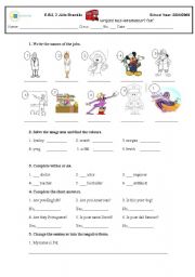 English Worksheet: self check