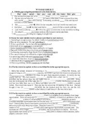 English Worksheet: Worksheet -Vocabulary related to money and shopping