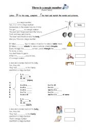 English worksheet: 3 is a Magic Number