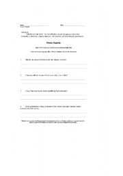 English worksheet: Reading comprehension 